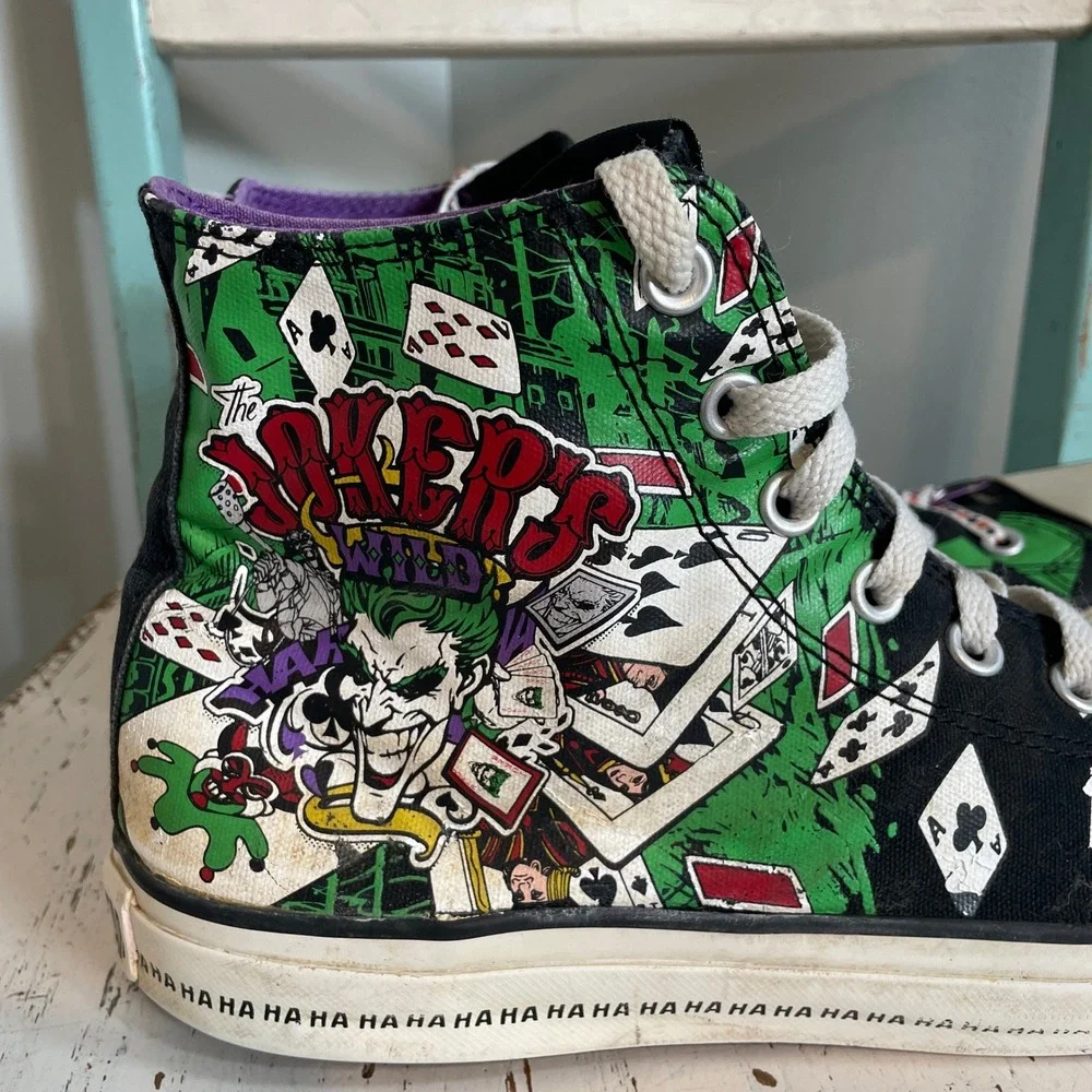Converse Chuck Taylor DC Comics Joker Harley Quinn High Top Mens 11 Sneakers